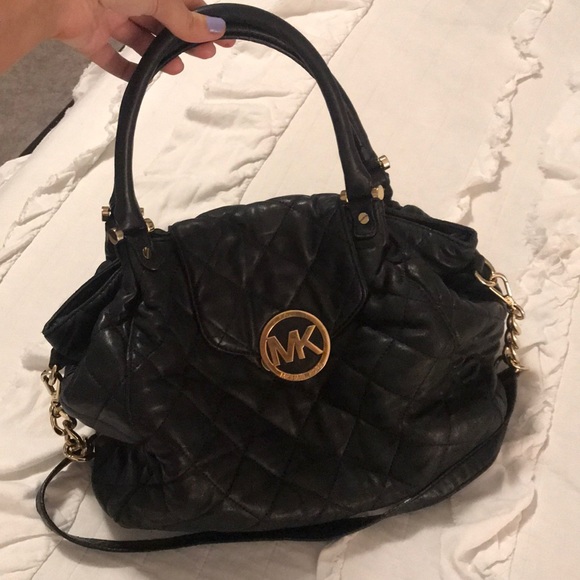 Black Michael Kors quilted bag - Picture 3 of 4